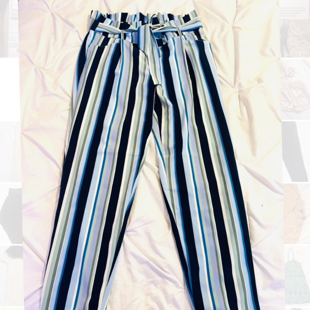 Striped dress pants